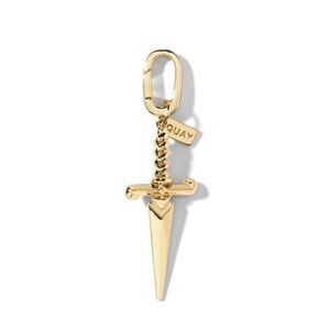 Quay Australia Gold Dagger Necklace Bracelet Charm